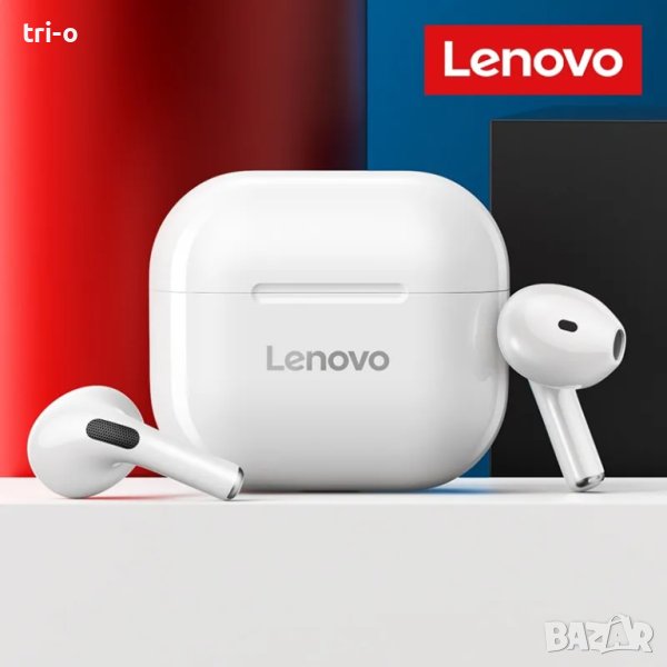 Lenovo LP40 TWS Безжични Bluetooth 5.0 Слушалки Бас, Сензорно управление, Стерео, шумопонижаване, снимка 1