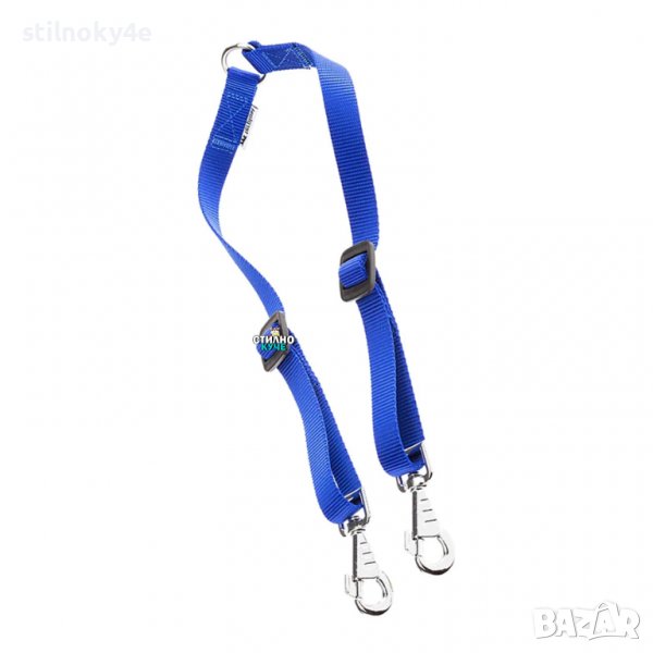 Повод за две кучета Двоен кучешки повод Приставка за водене на две кучета с един повод, снимка 1