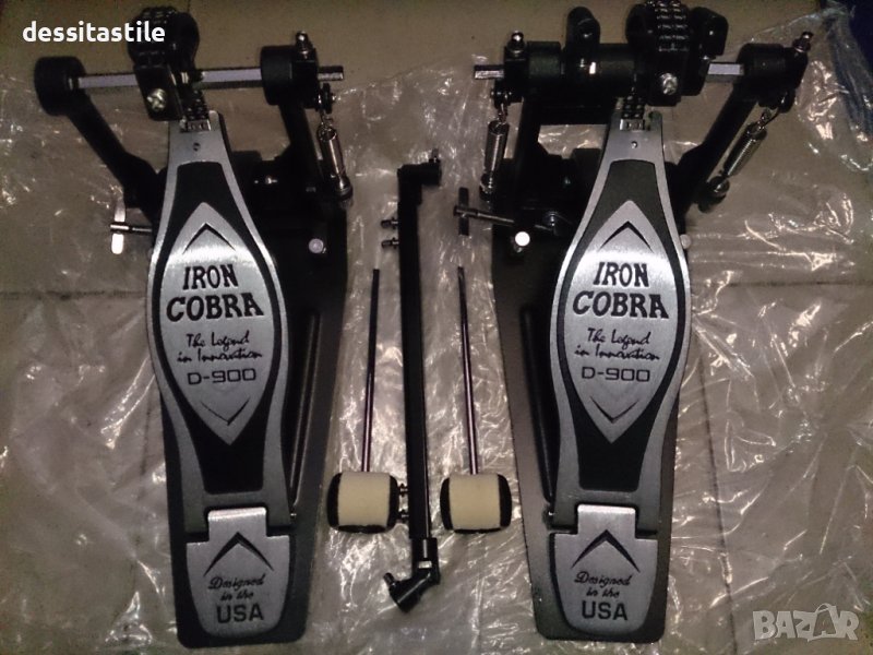 Двоен педал АМАТИ с кардан ГИБРАЛТАР и двоен педал - кардан IRON COBRA, снимка 1