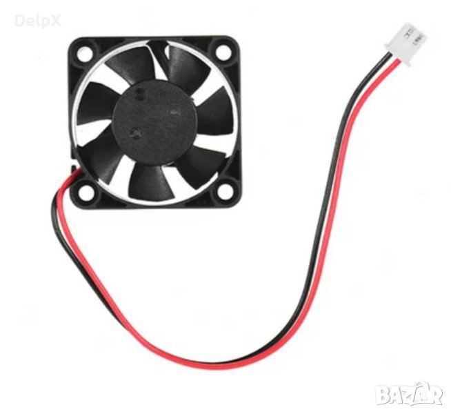 Вентилатор, аксиален, втулка, 12V, 2P, 0,1A, 40х40х10mm, 5,5m3/h, снимка 1