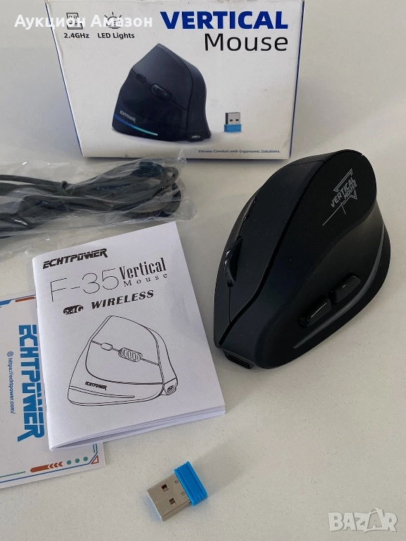 Вертикална мишка Гейминг мишка геймърска мишка професионална мишка, снимка 1