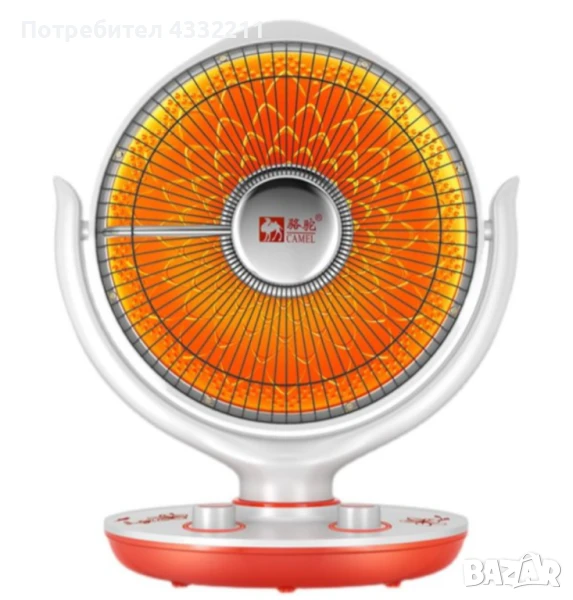 Преносим настолен електрически нагревател + функция вентилатор DN2, снимка 1