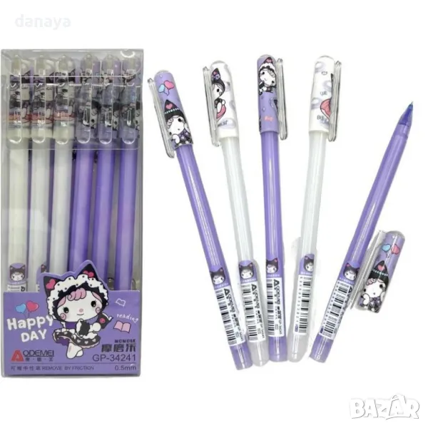 5277 Изтриваем химикал с гума с принт куклени герои, снимка 1