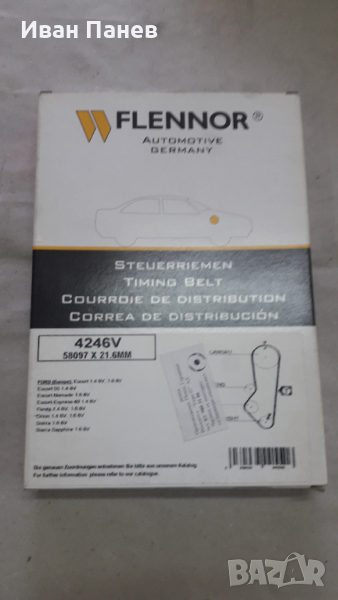 FLENNOR Ангренажен ремък 4246V за FORD Sierra , Escort​ , Orion​ , Fiesta​ и MORGAN​​, снимка 1