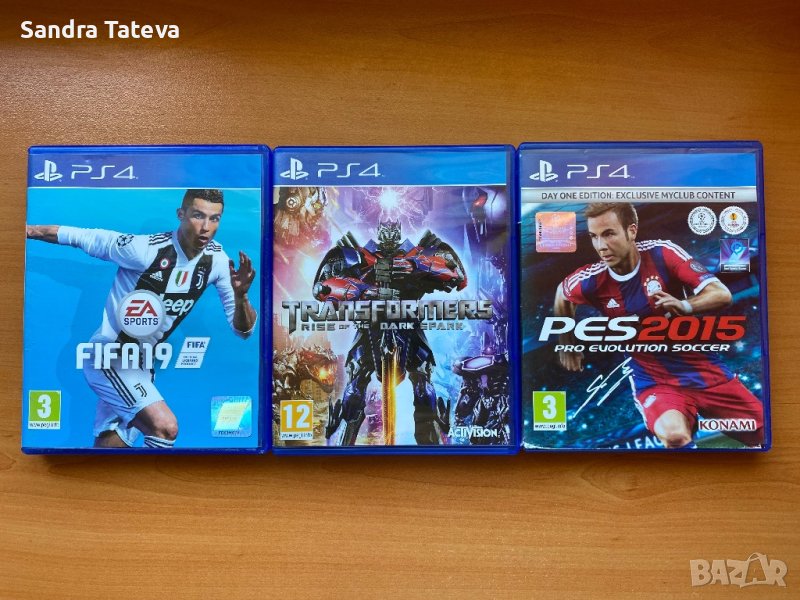 Три игри за PS4: Transformers ,FIFA 19 и PES 2015, снимка 1