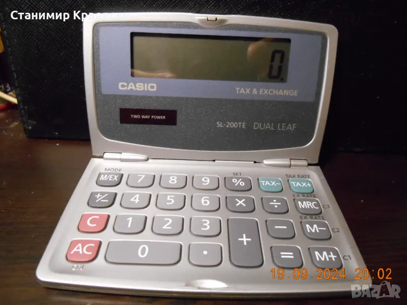 Casio SL-200TE Solar Pocket Calculator, снимка 1