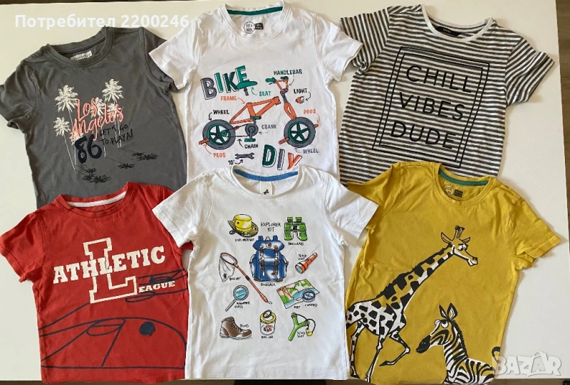Лот детски тениски 116, снимка 1