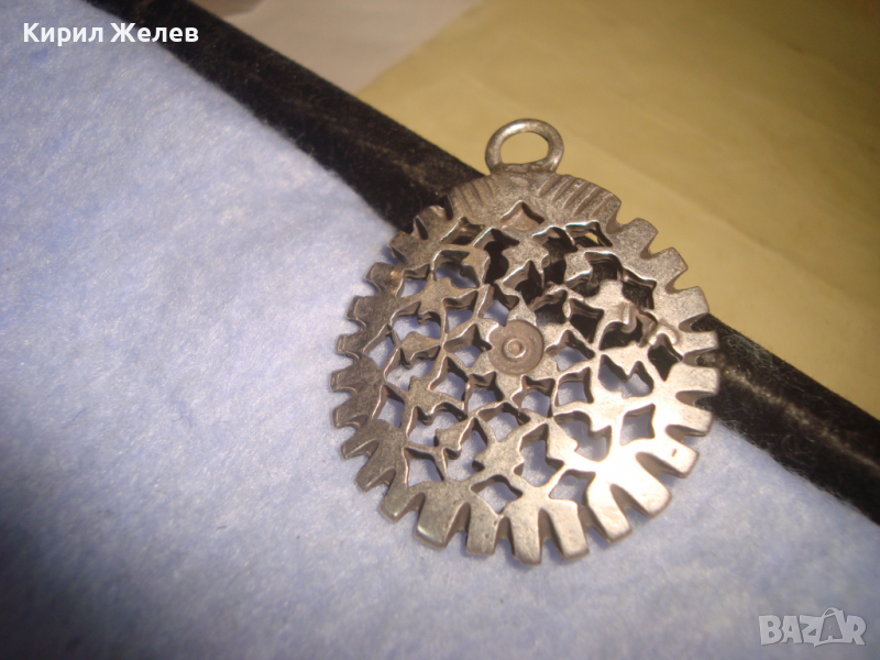 ПОСРЕБРЕН АЖУРЕН АРТ МЕДАЛЬОН МАЙСТОРСКА СТАРА ИЗРАБОТКА 25352 , снимка 1