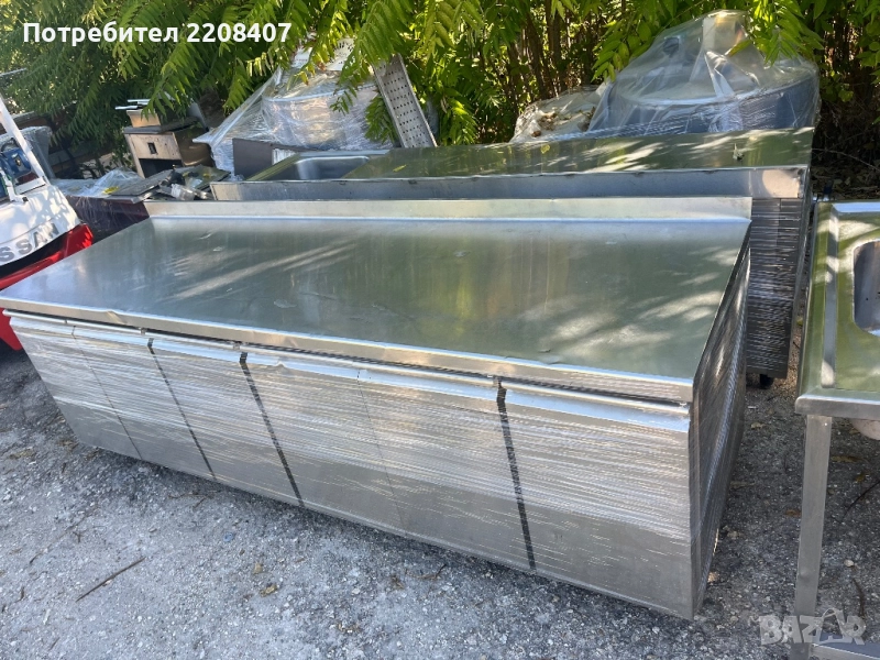 Работна маса шкаф неръждавейка, снимка 1