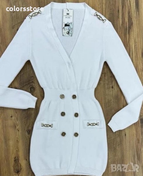 Бяла рокля Elizabeth Franchi код Br13, снимка 1