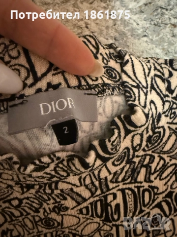 Дамска блуза DIOR страхотна материя за сезона , снимка 3 - Блузи с дълъг ръкав и пуловери - 52589672