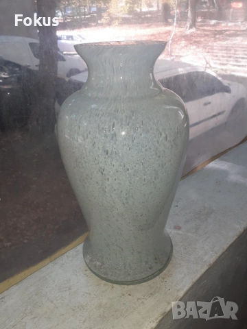 Страхотна голяма стъклена ваза, снимка 5 - Антикварни и старинни предмети - 53365358