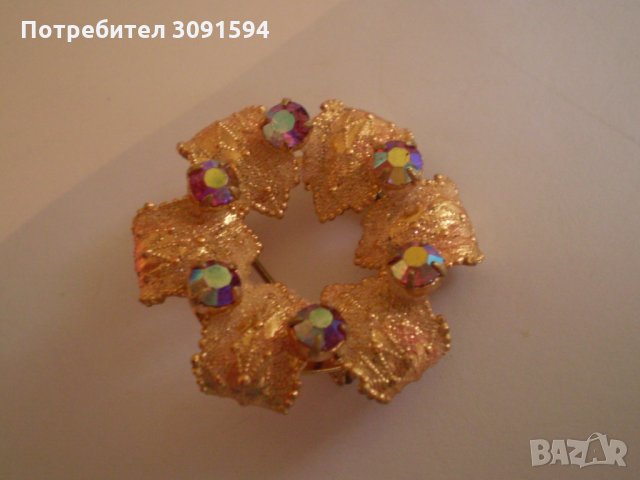 Дамска брошка БОХЕМИЯ, снимка 2 - Антикварни и старинни предмети - 36015517