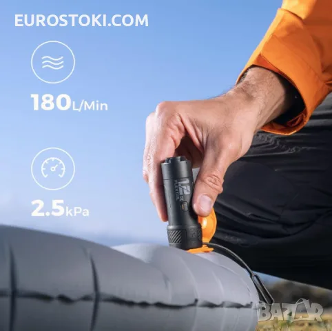 Преносима въздушна помпа FLEXTAIL Zero Pump, акумулаторна мини помпа за надуване и вакуум, снимка 8 - Друга електроника - 56228339