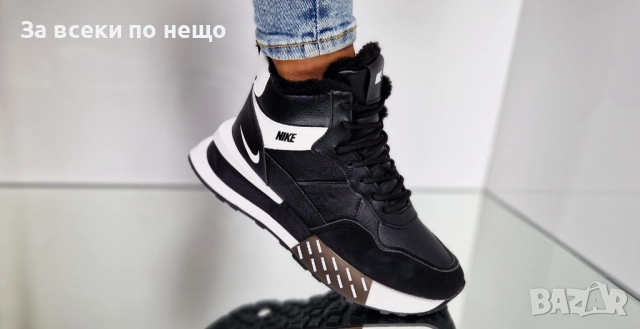 Nike Дамски Черни Зимни Боти Найк Код V9, снимка 6 - Дамски боти - 52423650