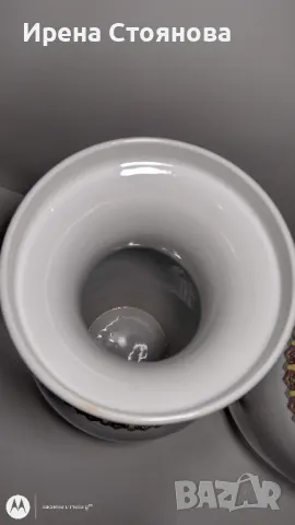 Двойка големи, китайски, порцеланови вази Qianlong Famille Rose Mandarin, снимка 17 - Колекции - 48238430