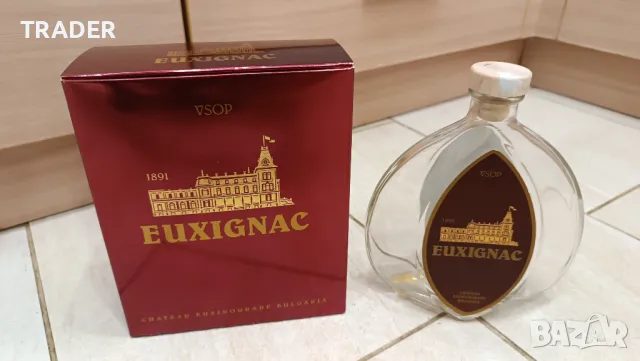 бренди brandy Euxigniac XO бутилка червена кутия , снимка 1 - Колекции - 44613718