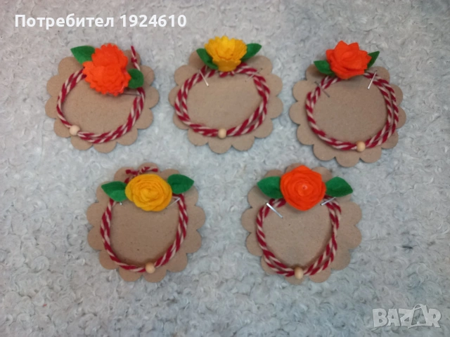 Мартеници от вълна 50 цента, снимка 7 - Други - 53377441