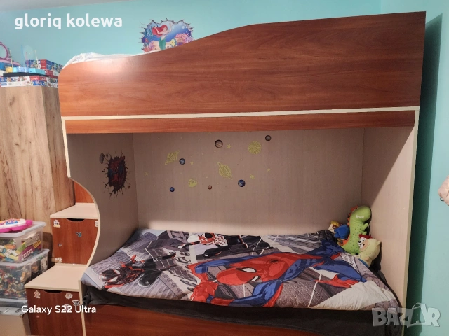 Двуетажно легло + матраци . , снимка 2 - Спални и легла - 53540298