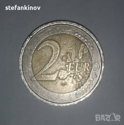 2 ЕВРО Италия 2002 Данте Алигиери, снимка 2 - Нумизматика и бонистика - 53423353