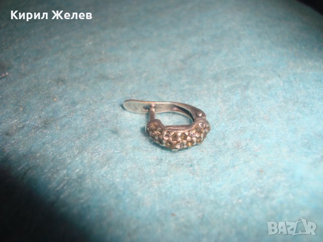 СТАРА СРЕБЪРНА МАРКОВА ОБЕЦА СРЕБРО 925 ПРОБА 25907, снимка 12 - Обеци - 35820591