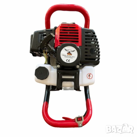 Бензинов свредел с мощен 68cc двигател, снимка 5 - Други инструменти - 50624281