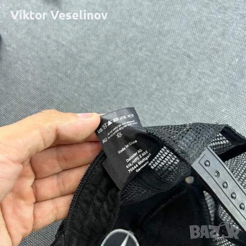 Оригинална Шапка Mercedes Benz Trucker Cap One Size Черна, снимка 3 - Шапки - 51040422