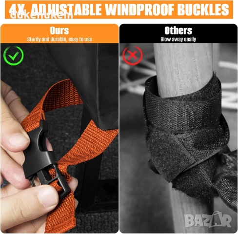 Покривало за градински мебели 180x100x74 см, 420D водоустойчиво, UV защита, снимка 6 - Други стоки за дома - 52721979