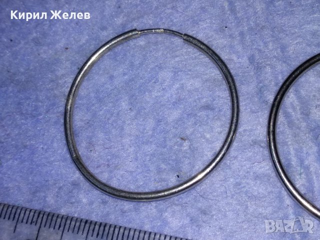 КЛАСИЧЕСКИ РЕТРО АРТ ОБЕЦИ ЕДНАТА СРЕБЪРНА СРЕБРО 925 ДРУГАТА е ПОСРЕБРЕНА БЛАГОРОДНА СТОМАНА 13905, снимка 11 - Обеци - 40921532