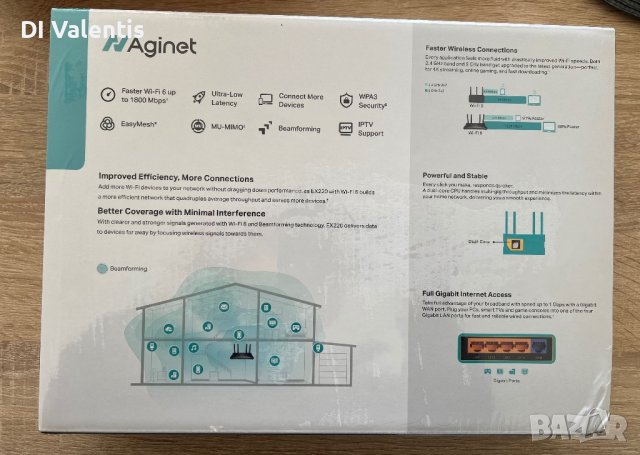 EX220 TP-Link рутер - НОВ Dual Band, снимка 3 - Рутери - 44351934