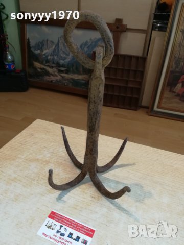 ПОРЪЧАНА-СТАРА КОТВА-34х16х16см-АНТИКА 2610211246, снимка 2 - Антикварни и старинни предмети - 34587661