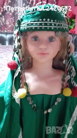 накит  с  пендари  за глава с кърпа