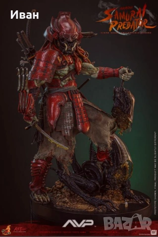 Hot Toys - Колекционерска фигурка на Akaoni Samurai Predator / Akaoni Samurai Predator 