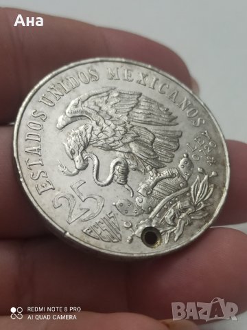 25 Песос 1968 г сребро

, снимка 5 - Нумизматика и бонистика - 41731875