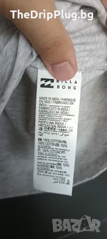 Нова с етикет Billabong дамска тениска размер М (Става и за L) в сиво , снимка 6 - Тениски - 55776989