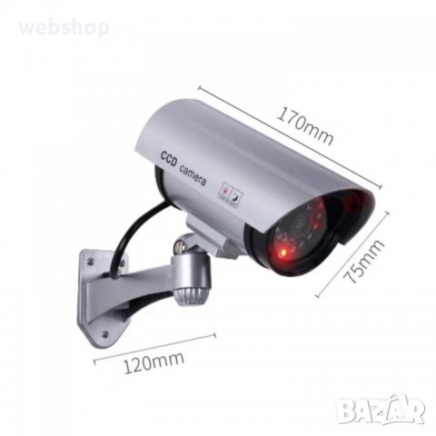 Фалшива камера за видеонаблюдение IR, светодиод с батерии, снимка 3 - Други - 39440258