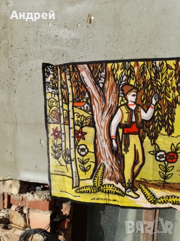 Старинен ковьор,покривка за стена #294, снимка 3 - Антикварни и старинни предмети - 52996341