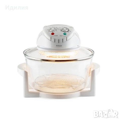 Комбинирана 2в1 халогенна фурна и еър фрайър MFC-1200,1400W,12 л., снимка 8 - Печки, фурни - 51694400