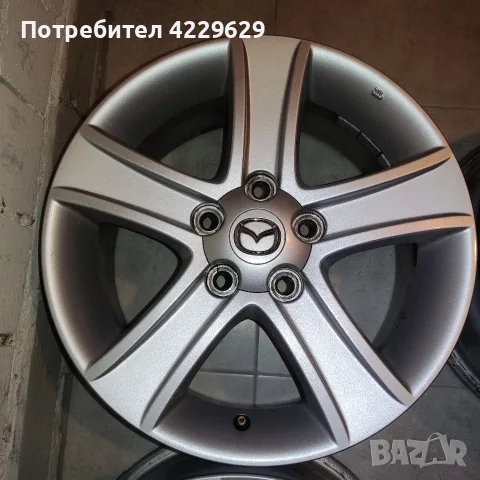 Оригинални алуминиеви джанти Мазда 16 цола., снимка 2 - Гуми и джанти - 55994350