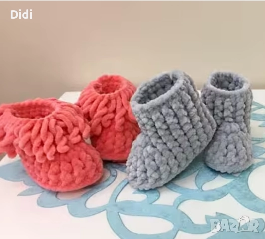 Ръчно плетени терлички в цвят и размер по Ваше желание , снимка 2 - Бебешки чорапи - 52421018