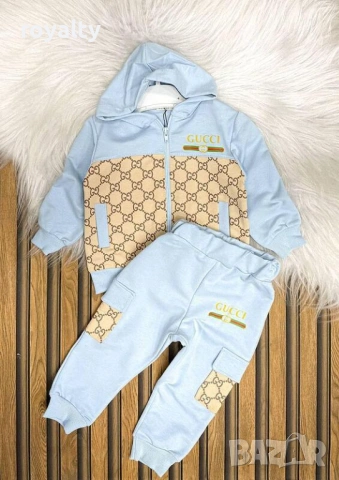 Комплект от 2 части GUCCI цвят син