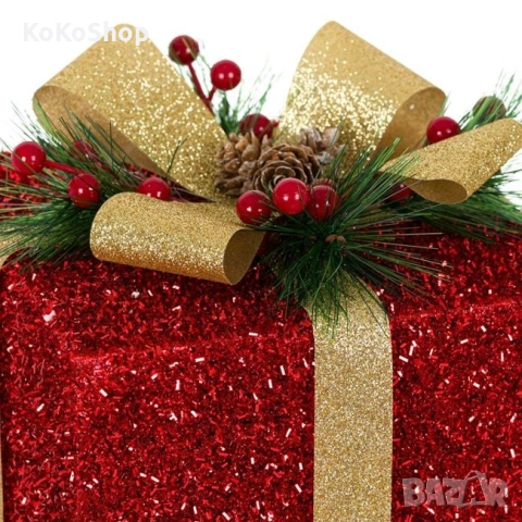 Коледен подарък за декорация-13x13x15 см./подарък за декорация, снимка 2 - Декорация за дома - 52455041