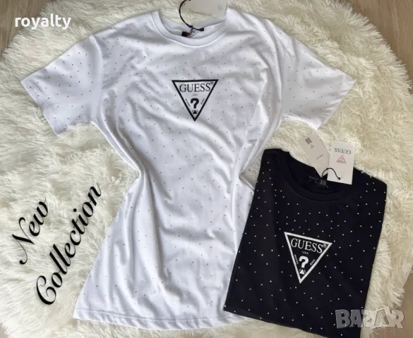 Памучни дамски тениски Guess, снимка 2 - Тениски - 50414323