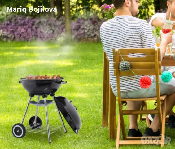 Сферично барбекю Kugel Grill, снимка 3 - Барбекюта - 49259592