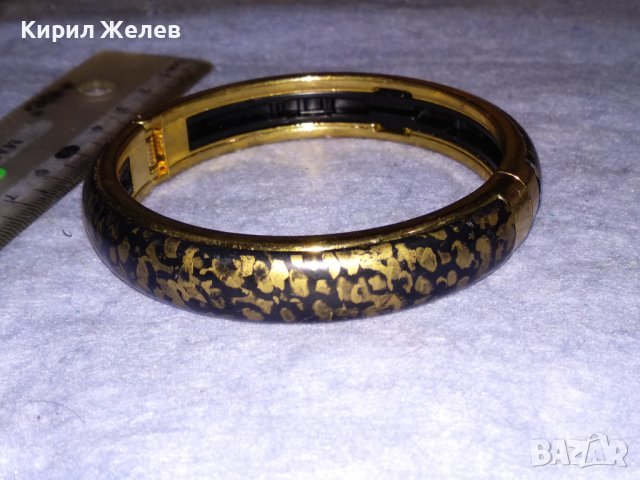 ЕФЕКТНА ПОЗЛАТЕНА ФЕШЪН АРТ СТОМАНЕНА МАСИВНА ГРИВНА 37934, снимка 7 - Гривни - 40837187