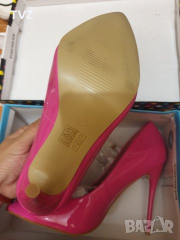 обувки на висок ток цвят фуксия, снимка 4 - Дамски обувки на ток - 39496734