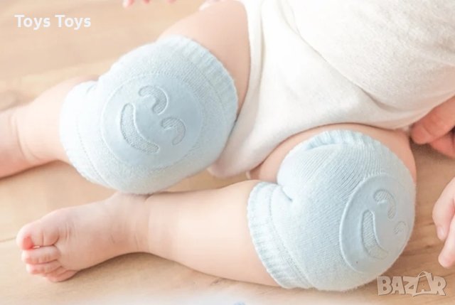 Детски/ бебешки пантофи тип чорапи с гумена подметка/ наколенки, снимка 5 - Детски пантофи - 39687661