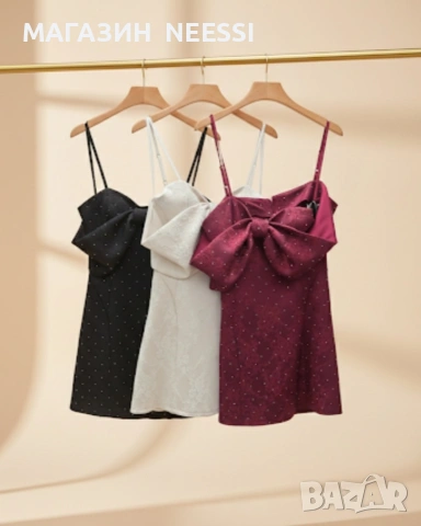 Къса рокля бордо , черна , снимка 2 - Рокли - 53277669