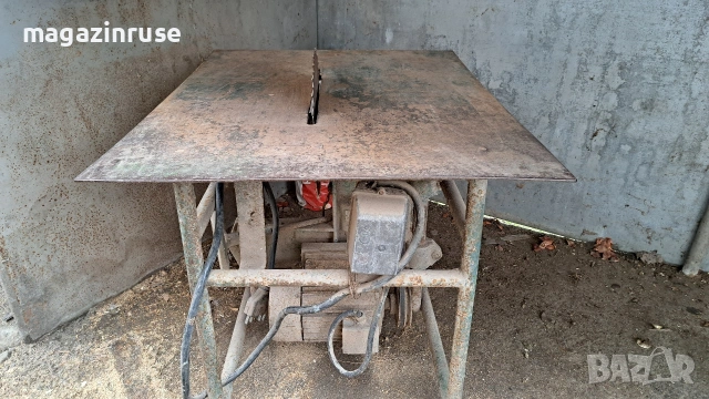 Стационарен трифазен циркуляр с метална маса и мощен мотор, снимка 3 - Циркуляри - 53656521