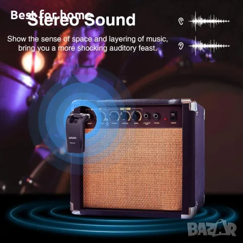 Безжична система за китара  с двойни жакове LEKATO, снимка 6 - Китари - 50044883